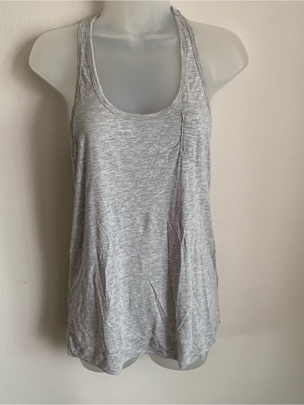 GAP Light Heather Gray Racerback Tank